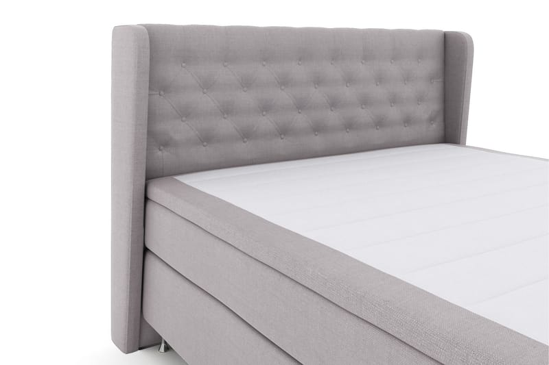 Sänkypaketti Choice No 6 210x210 Kova Watergel - Vaaleanharmaa/Hopeajalat - Huonekalut - Sänky - Jenkkisängyt