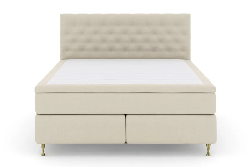 Sänkypaketti Choice No 6 210x210 Medium Watergel - Beige/Kulta Jalat - Huonekalut - Sänky - Jenkkisängyt