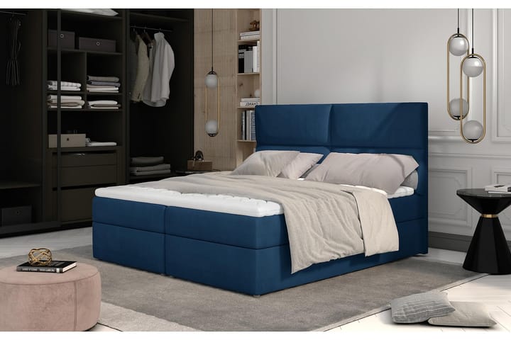 Sänkypaketti Epenede 160x200 cm - Sininen - Sänkypaketti
