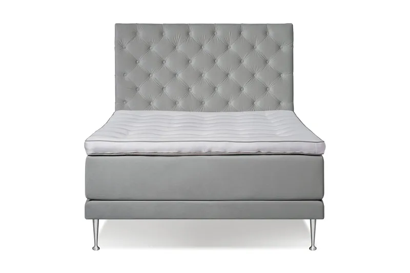 Sänkypaketti Kolina 140x200 - Vaaleanharmaa - Huonekalut - Sänky - Jenkkisängyt