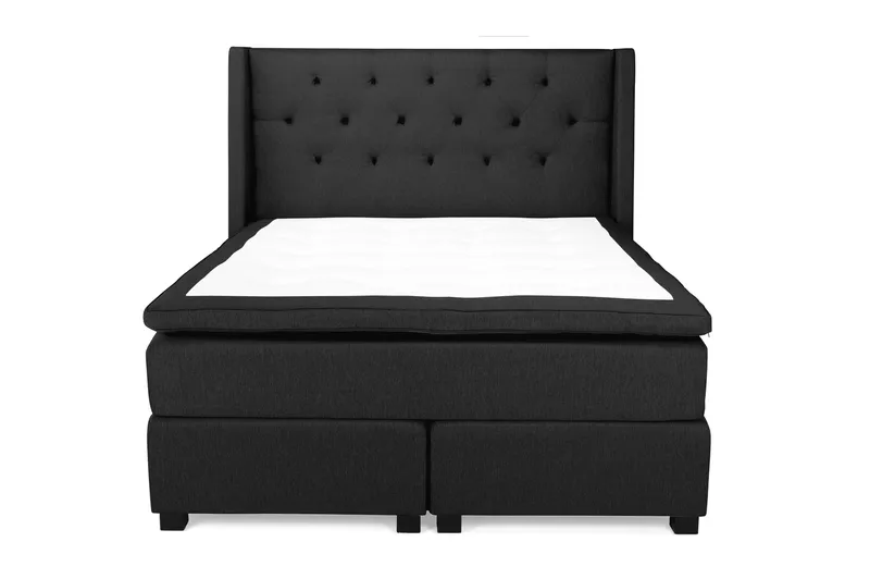 Sänkypaketti Langham 160x200 - Musta - Huonekalut - Sänky - Jenkkisängyt