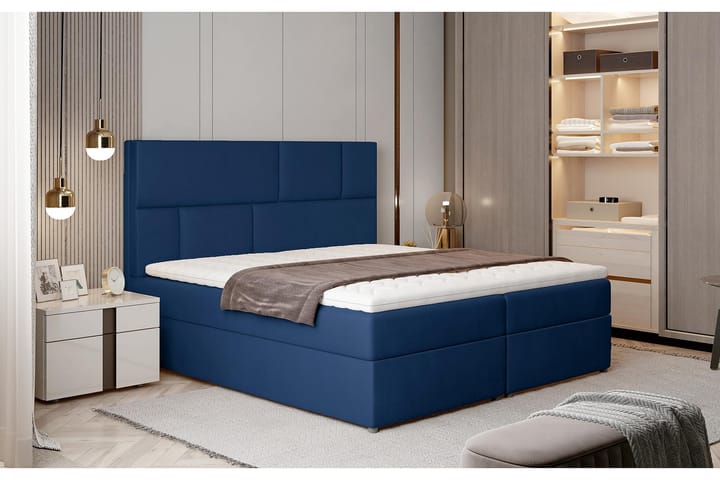 Sänkypaketti Maiano 160x200 cm - Sininen - Sänkypaketti