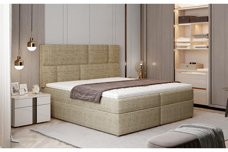 Sänkypaketti Maiano 180x200 cm - Beige - Huonekalut - Sänky - Sänkypaketti
