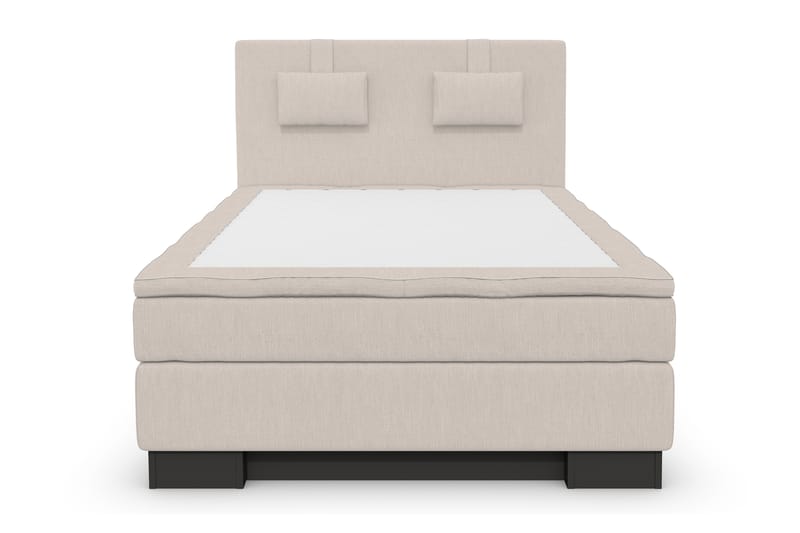 Sänkypaketti Romance Lyx 120x200 - Beige/Musta sokkeli - Huonekalut - Sänky - Jenkkisängyt