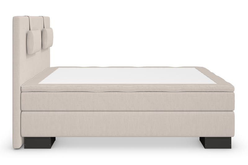 Sänkypaketti Romance Lyx 120x200 - Beige/Musta sokkeli - Huonekalut - Sänky - Jenkkisängyt