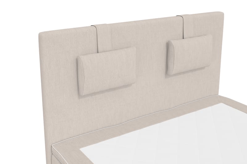 Sänkypaketti Romance Lyx 120x200 - Beige/Musta sokkeli - Huonekalut - Sänky - Jenkkisängyt