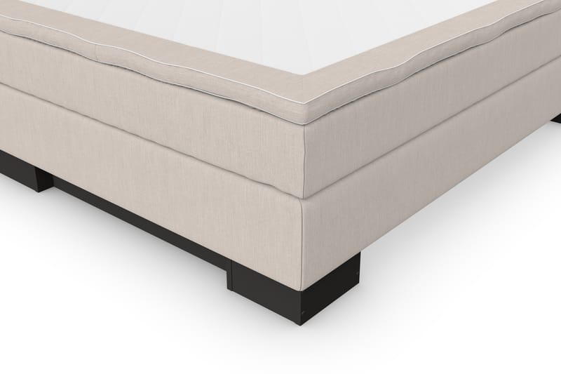 Sänkypaketti Romance Lyx 120x200 - Beige/Musta sokkeli - Huonekalut - Sänky - Jenkkisängyt