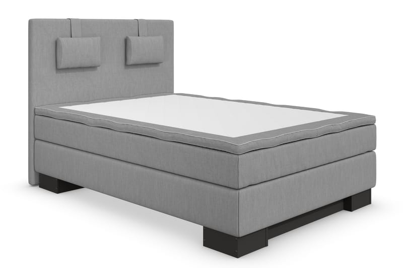 Sänkypaketti Romance Lyx 120x200 - Harmaa/Musta sokkeli - Huonekalut - Sänky - Jenkkisängyt