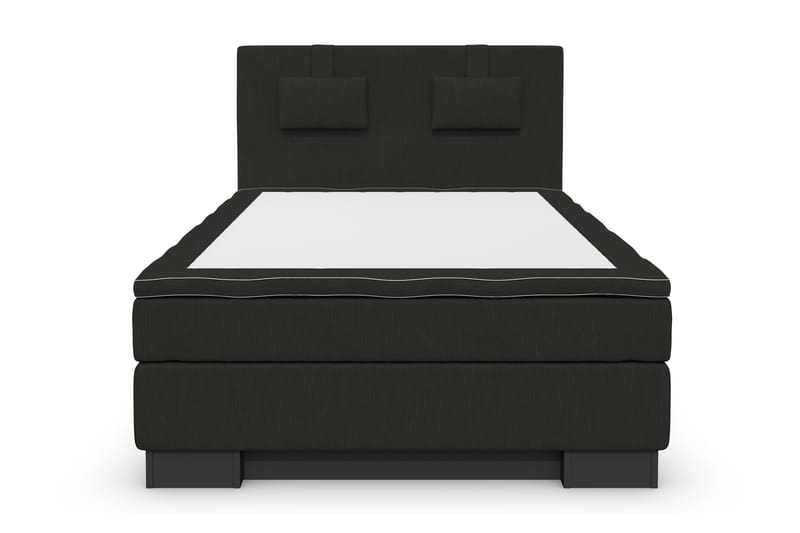 Sänkypaketti Romance Lyx 120x200 - Musta/Musta sokkeli - Huonekalut - Sänky - Jenkkisängyt