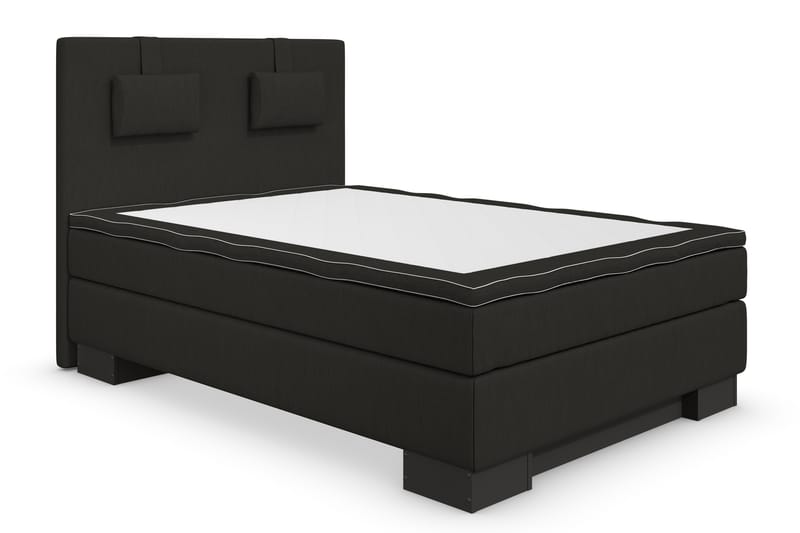 Sänkypaketti Romance Lyx 120x200 - Musta/Musta sokkeli - Huonekalut - Sänky - Jenkkisängyt
