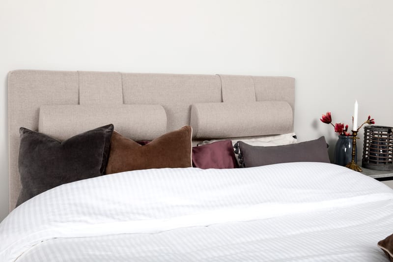 Sänkypaketti Romance Lyx 160x200 - Beige - Huonekalut - Sänky - Jenkkisängyt