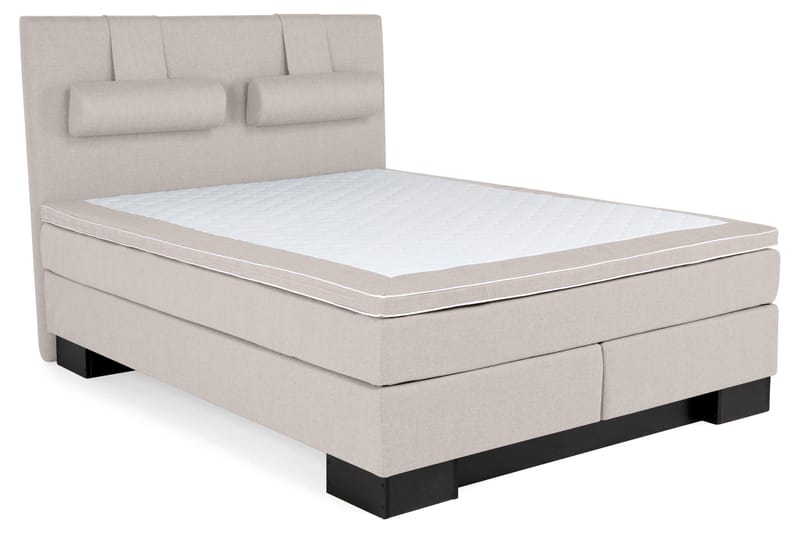 Sänkypaketti Romance Lyx 160x200 - Beige - Huonekalut - Sänky - Jenkkisängyt