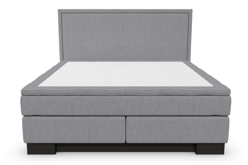 Sänkypaketti Romance Lyx 160x200 Cesaro Sängynpääty Suora - Harmaa - Huonekalut - Sänky - Jenkkisängyt