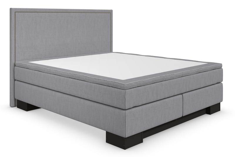 Sänkypaketti Romance Lyx 160x200 Cesaro Sängynpääty Suora - Harmaa - Huonekalut - Sänky - Jenkkisängyt