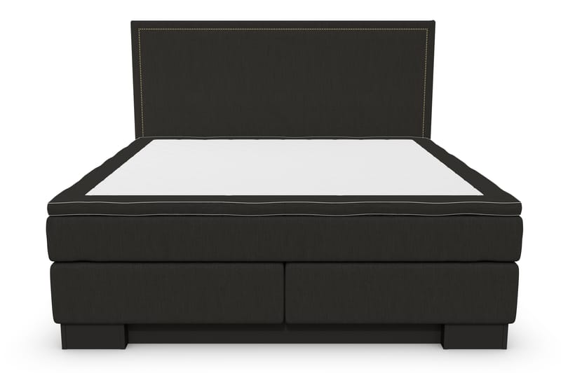 Sänkypaketti Romance Lyx 160x200 Cesaro Sängynpääty Suora - Musta - Huonekalut - Sänky - Jenkkisängyt