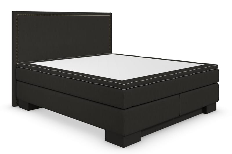 Sänkypaketti Romance Lyx 160x200 Cesaro Sängynpääty Suora - Musta - Huonekalut - Sänky - Jenkkisängyt