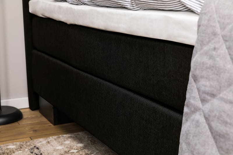Sänkypaketti Romance Lyx 160x200 - Musta - Huonekalut - Sänky - Jenkkisängyt
