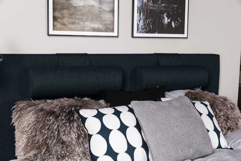 Sänkypaketti Romance Lyx 160x200 - Tummansininen - Huonekalut - Sänky - Jenkkisängyt