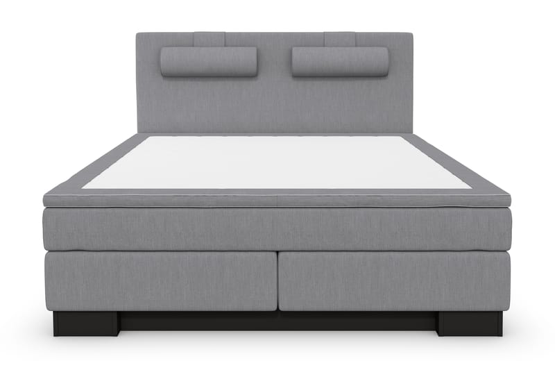 Sänkypaketti Romance Lyx 160x200 - Vaaleanharmaa/Musta sokkeli - Huonekalut - Sänky - Jenkkisängyt