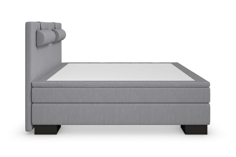 Sänkypaketti Romance Lyx 160x200 - Vaaleanharmaa/Musta sokkeli - Huonekalut - Sänky - Jenkkisängyt