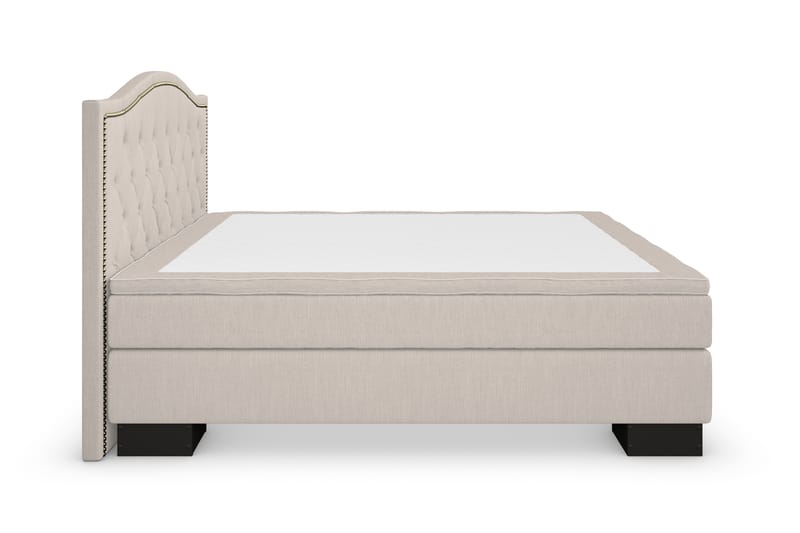 Sänkypaketti Romance Lyx 180x200 Cesaro Sängynpääty Topattu - Beige - Huonekalut - Sänky - Jenkkisängyt