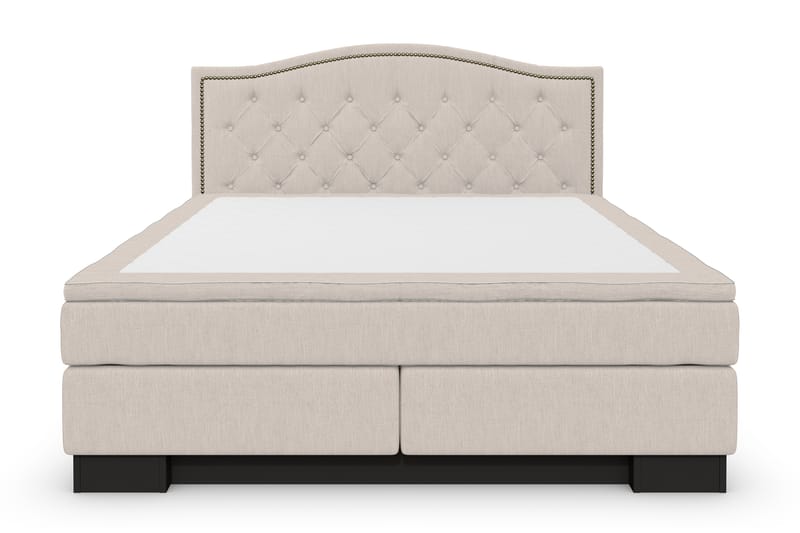 Sänkypaketti Romance Lyx 180x200 Cesaro Sängynpääty Topattu - Beige - Huonekalut - Sänky - Jenkkisängyt