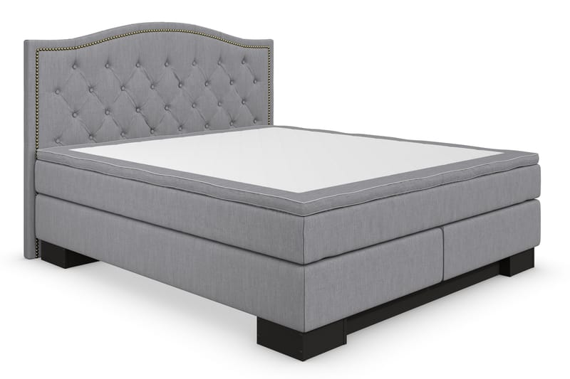 Sänkypaketti Romance Lyx 180x200 Cesaro Sängynpääty Topattu - Harmaa - Huonekalut - Sänky - Jenkkisängyt