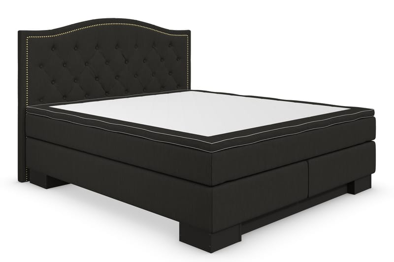 Sänkypaketti Romance Lyx 180x200 Cesaro Sängynpääty Topattu - Musta - Huonekalut - Sänky - Jenkkisängyt