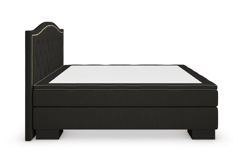 Sänkypaketti Romance Lyx 180x200 Cesaro Sängynpääty Topattu - Musta - Huonekalut - Sänky - Jenkkisängyt
