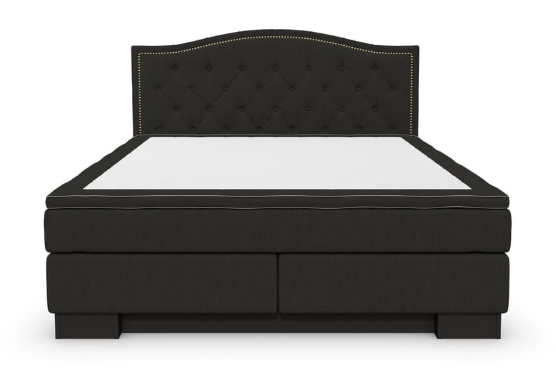 Sänkypaketti Romance Lyx 180x200 Cesaro Sängynpääty Topattu - Musta - Huonekalut - Sänky - Jenkkisängyt