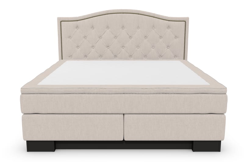 Sänkypaketti Romance Lyx 180x210 Cesaro Sängynpääty Topattu - Beige - Huonekalut - Sänky - Jenkkisängyt