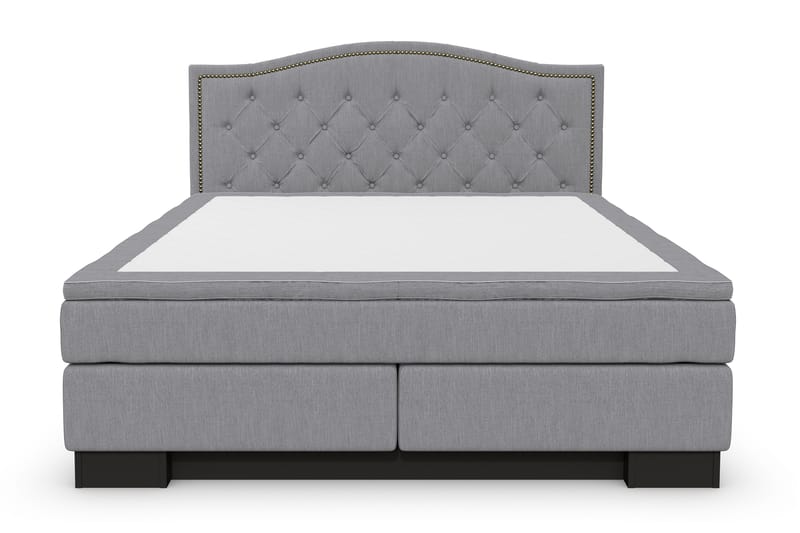 Sänkypaketti Romance Lyx 180x210 Cesaro Pääty Topattu - Vaaleanharmaa - Huonekalut - Sänky - Jenkkisängyt