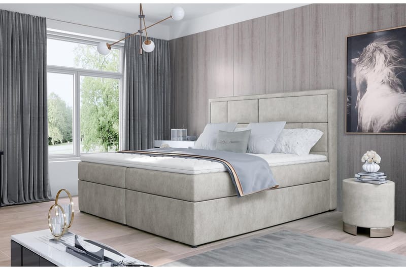 Sänkypaketti Varrains 180x200 cm, Beige