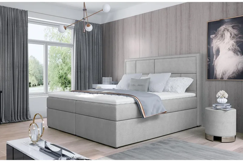 Sänkypaketti Varrains 180x200 cm, Harmaa