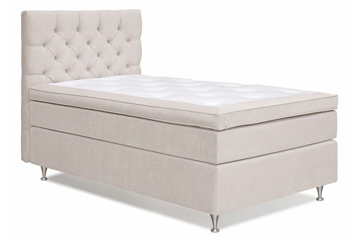 Sänkypaketti Paraiso 120x200 cm Medium - Vaalea beige - Sänkypaketti - Sängyt säilytystilalla