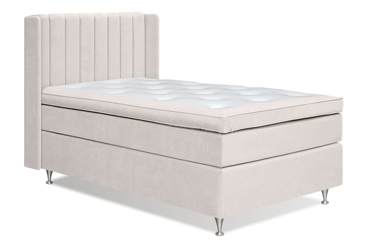 Sänkypaketti Paraiso 120x200 cm Medium - Vaalea beige - Sänkypaketti - Sängyt säilytystilalla