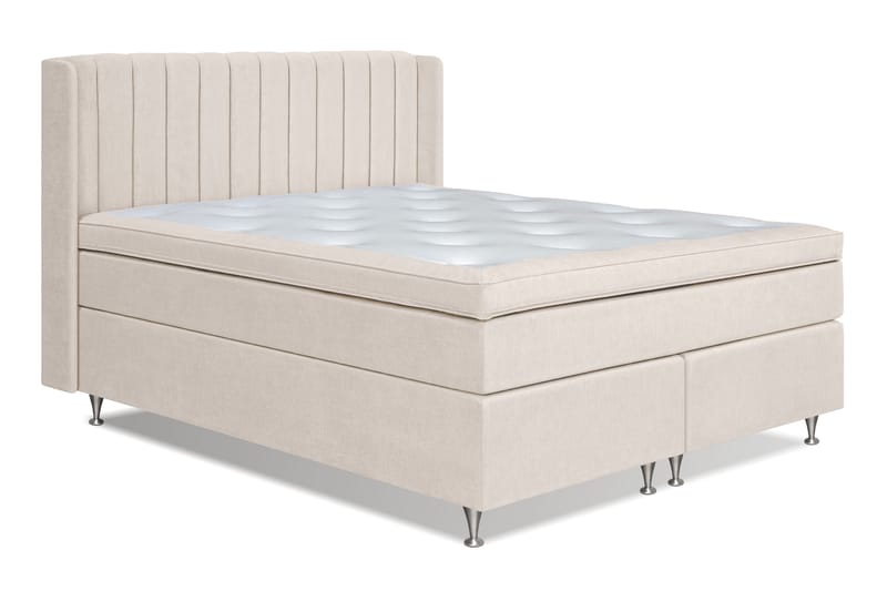 Sänkypaketti Paraiso 180x200 cm Kiinteä - Vaalea beige - Huonekalut - Sänky - Sänkypaketti
