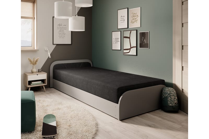 Sänkysetti Säilytyssänky Mayuri 90x180 cm, Harmaa