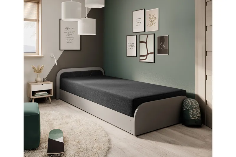 Sänkysetti Säilytyssänky Mayuri 90x180 cm - Harmaa - Huonekalut - Sänky - Sänkypaketti