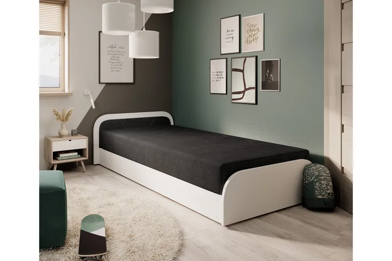 Sänkysetti Säilytyssänky Mayuri 90x180 cm, Harmaa