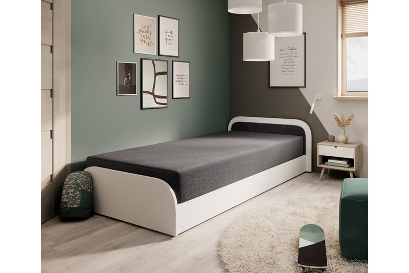 Sänkysetti Säilytyssänky Mayuri 90x180 cm, Valkoinen