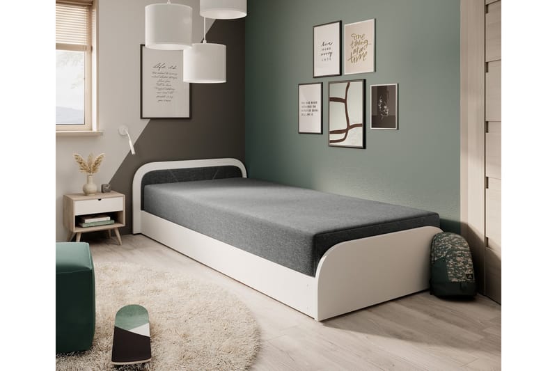 Sänkysetti Säilytyssänky Mayuri 90x180 cm, Valkoinen