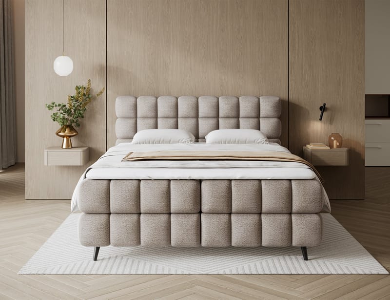 Sabeno sänkypaketti: Bubblig-jenkkisänky säilytystilalla 140x200 cm - musta - Huonekalut - Sänky - Sängyt säilytystilalla