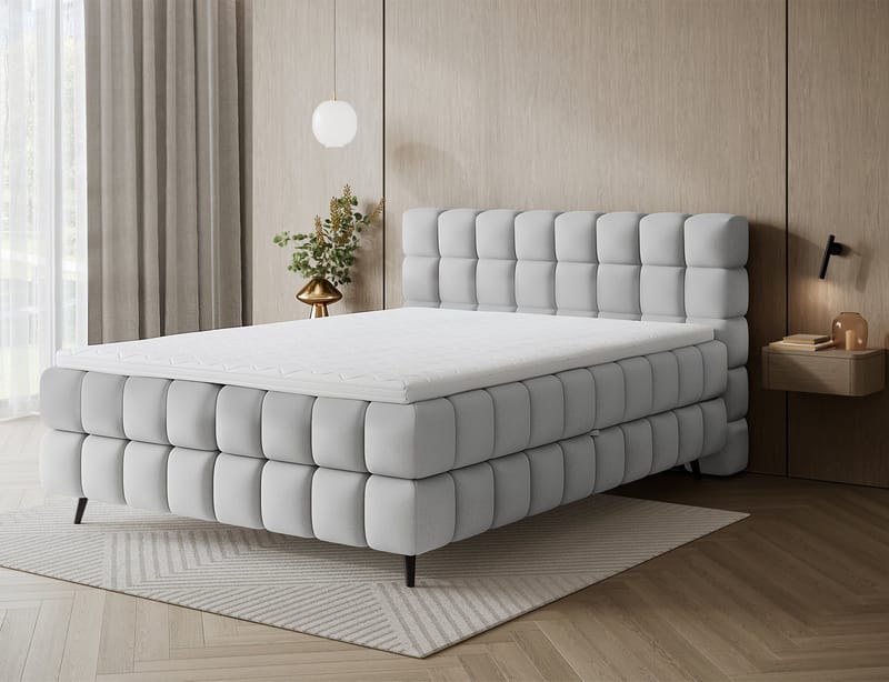 Sabeno sänkypaketti: Bubblig-jenkkisänky säilytystilalla 140x200 cm - Tonall 03 - Huonekalut - Sänky - Sängyt säilytystilalla