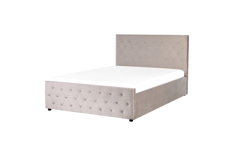 Saleux Sängynrunko 140x200 cm - Taupe - Huonekalut - Sänky - Sänkykehikot & sängynrungot