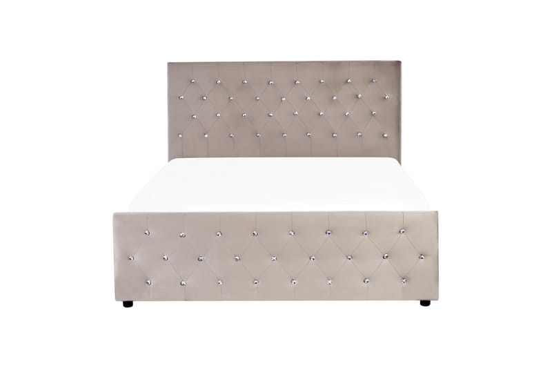 Saleux Sängynrunko 140x200 cm - Taupe - Huonekalut - Sänky - Sänkykehikot & sängynrungot