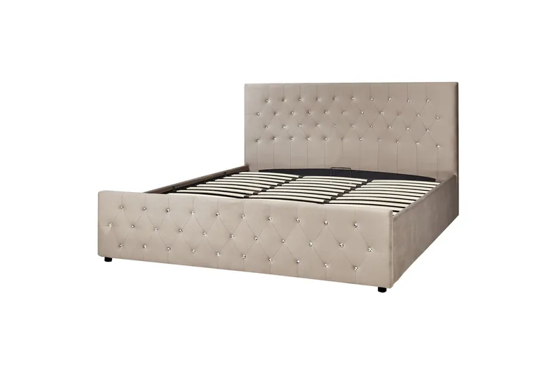 Saleux Sänkykehys 180x200 cm, Taupe