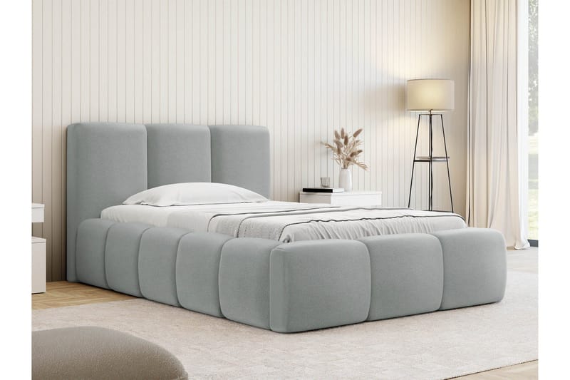 Salvenor Sängynrunko ja säilytystilalla 90x200 cm - Harmaa - Huonekalut - Sänky - Sänkykehikot & sängynrungot