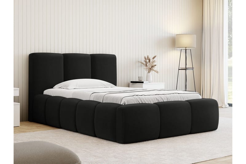 Salvenor Sängynrunko ja säilytystilalla 90x200 cm - Musta - Huonekalut - Sänky - Sänkykehikot & sängynrungot