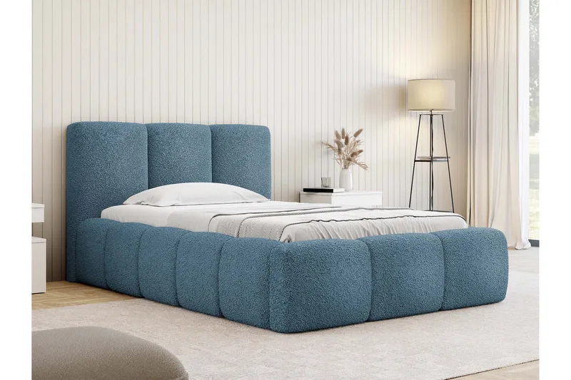 Salvenor Sängynrunko ja säilytystilalla 90x200 cm - Sininen - Huonekalut - Sänky - Sänkykehikot & sängynrungot